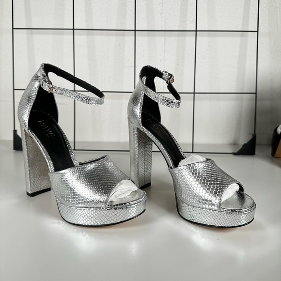 RAYE PLATFORM HEELS SIZE 8 - Picture 1 of 4